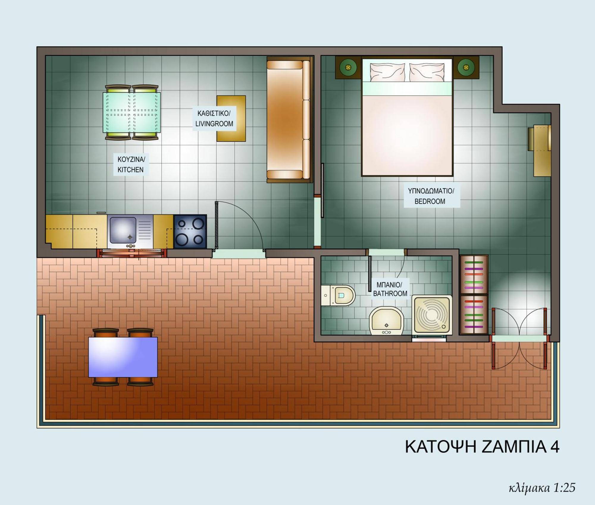 Zambia Apartments Plakiás Eksteriør bilde